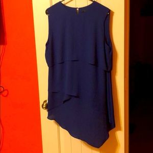 BCBG asymmetrical blouse